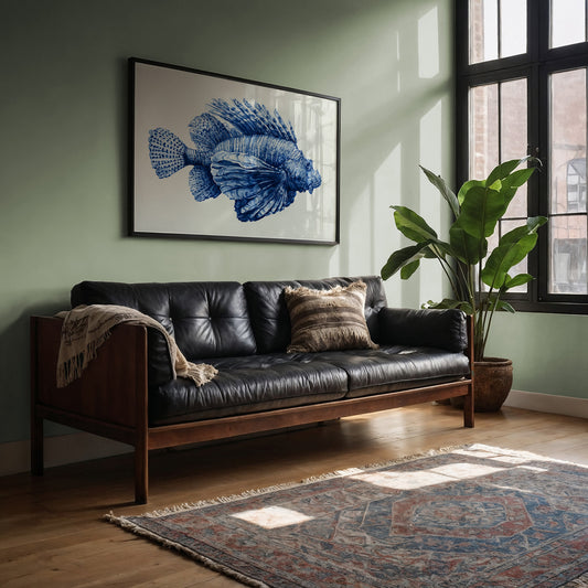 Lionfish in Indigo Ink