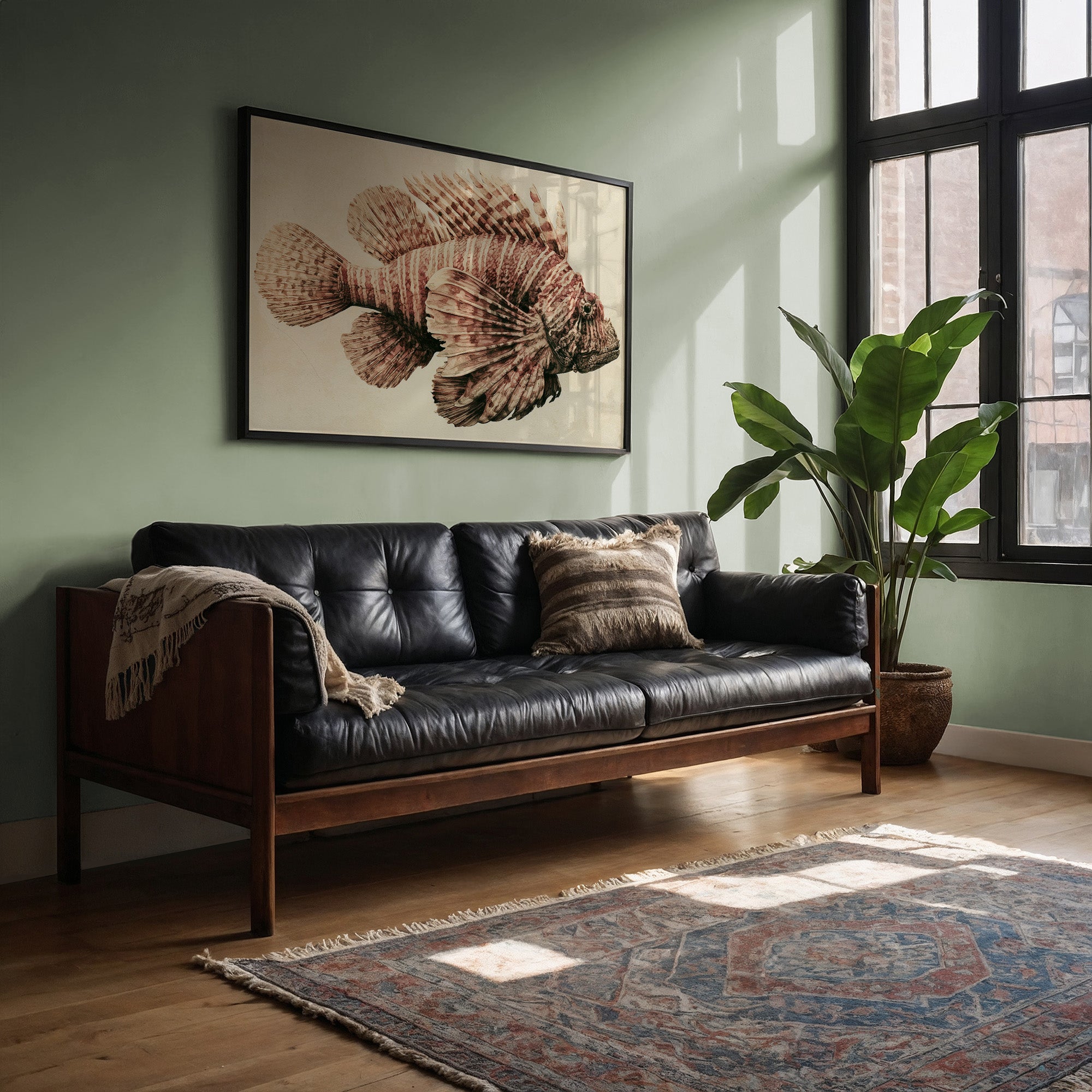 Lionfish in Antique Sepia
