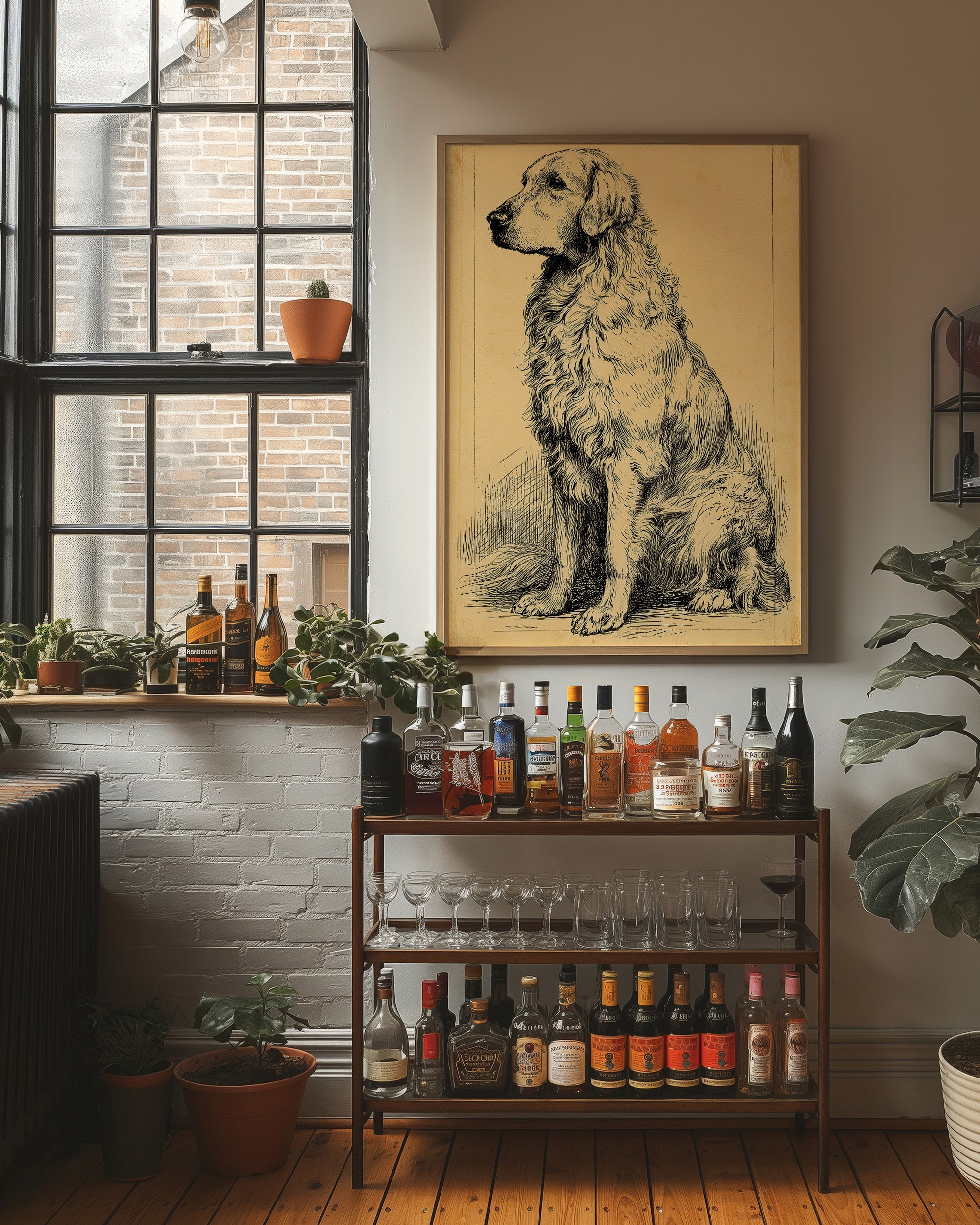 The Good Old Boy: Vintage Setter Sketch