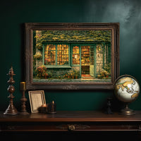 Bookshop Wrapped in Green