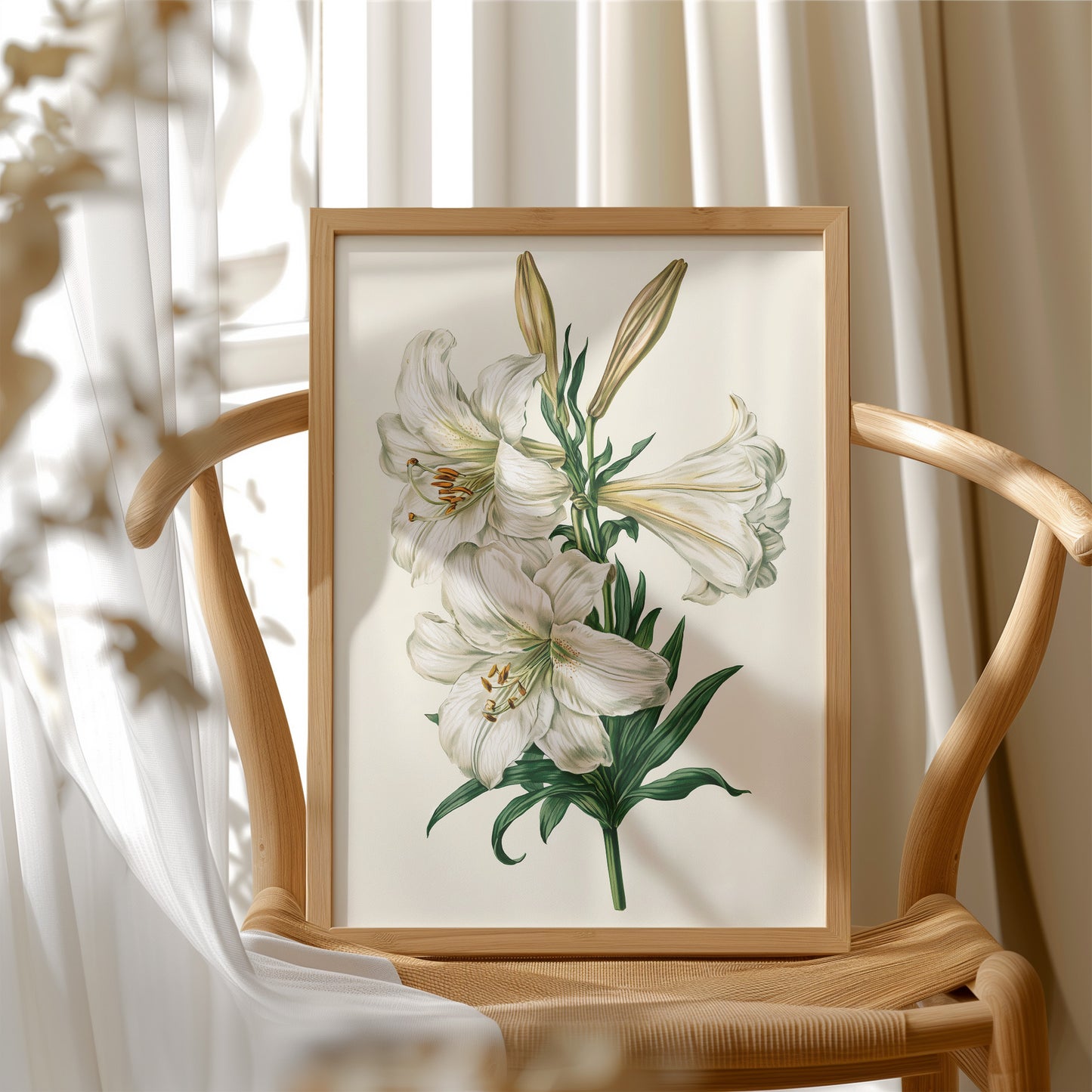 Trumpet of Spring: White Lily Study