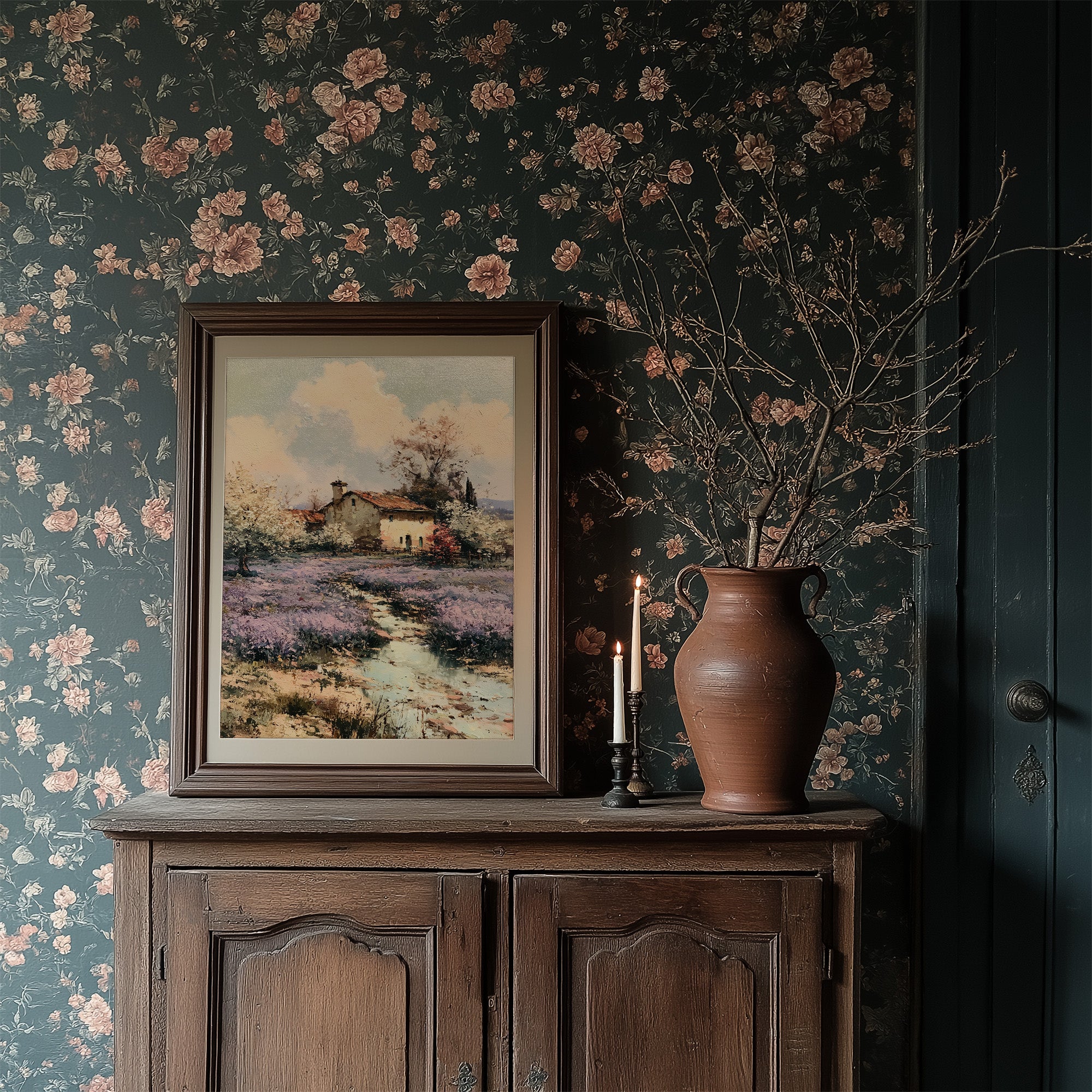 Blossoms and Lavender at the Farmhouse