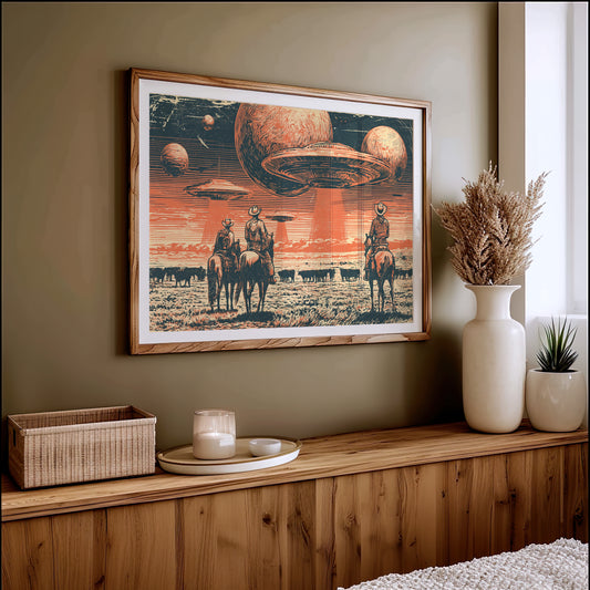 Cattle Drive Under Strange Skies