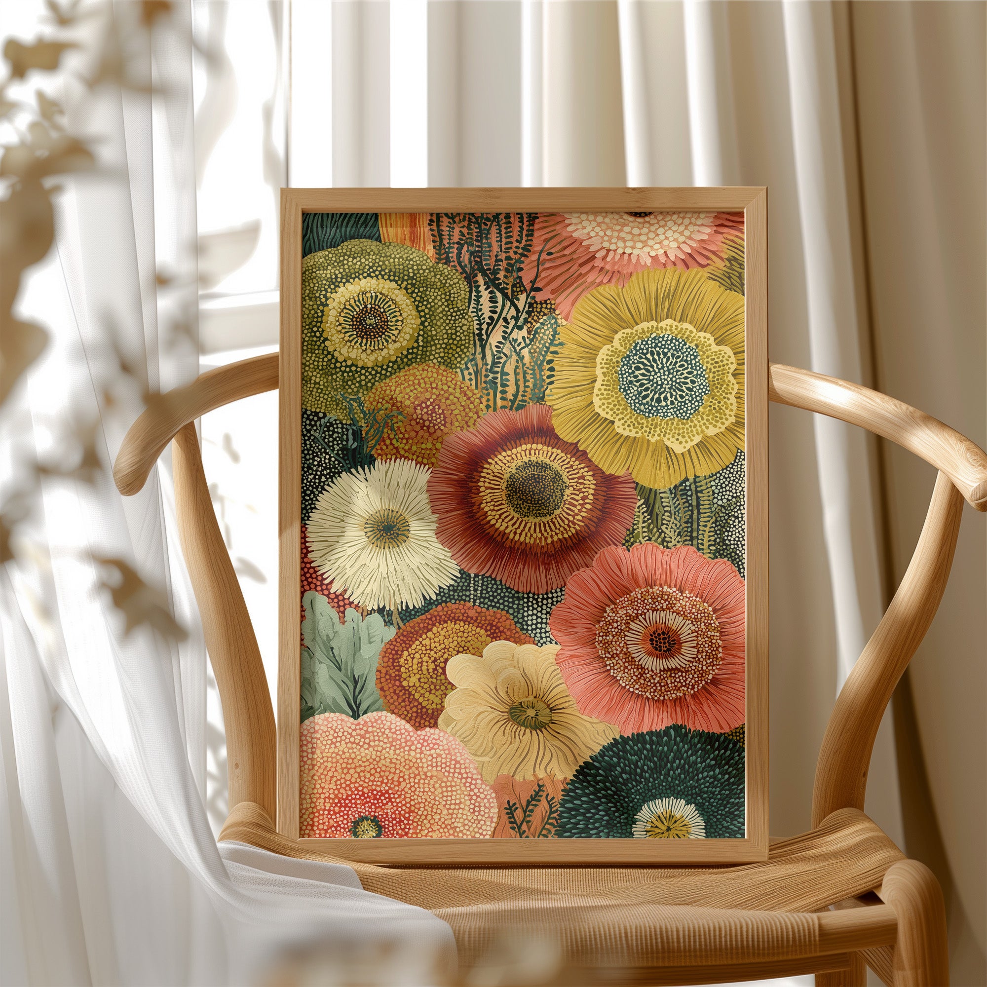 Radiant Zinnia Mosaic Garden
