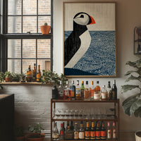 Puffin on the Horizon Line