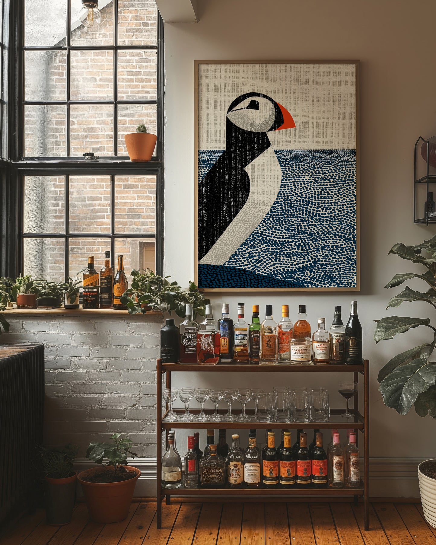 Puffin on the Horizon Line
