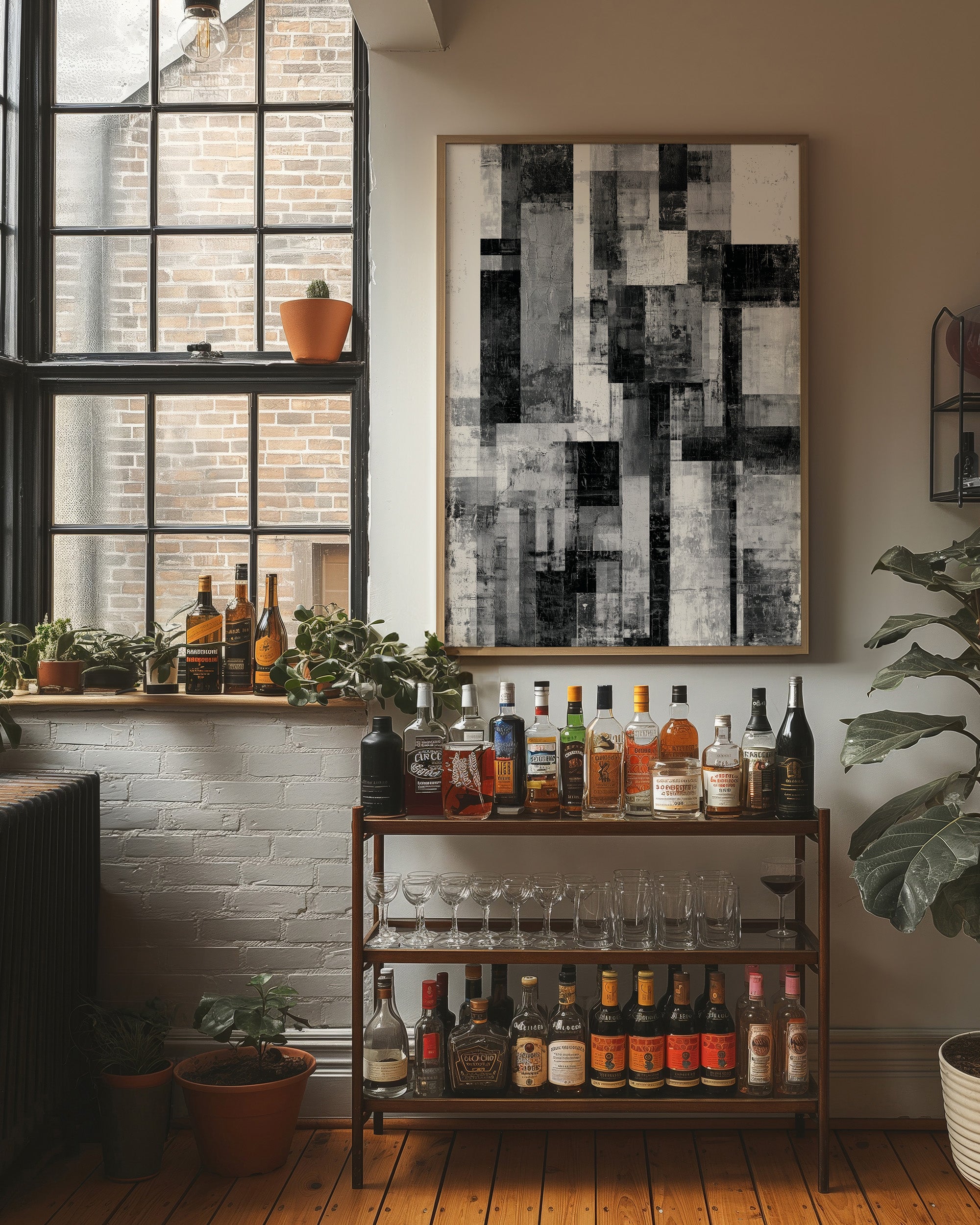 Concrete Skyline: Fractured City Blocks