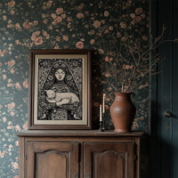 Madonna and Lamb: A Woodcut Devotion