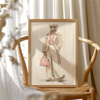 Leopard in Leopard: Watercolor Street Style Edition