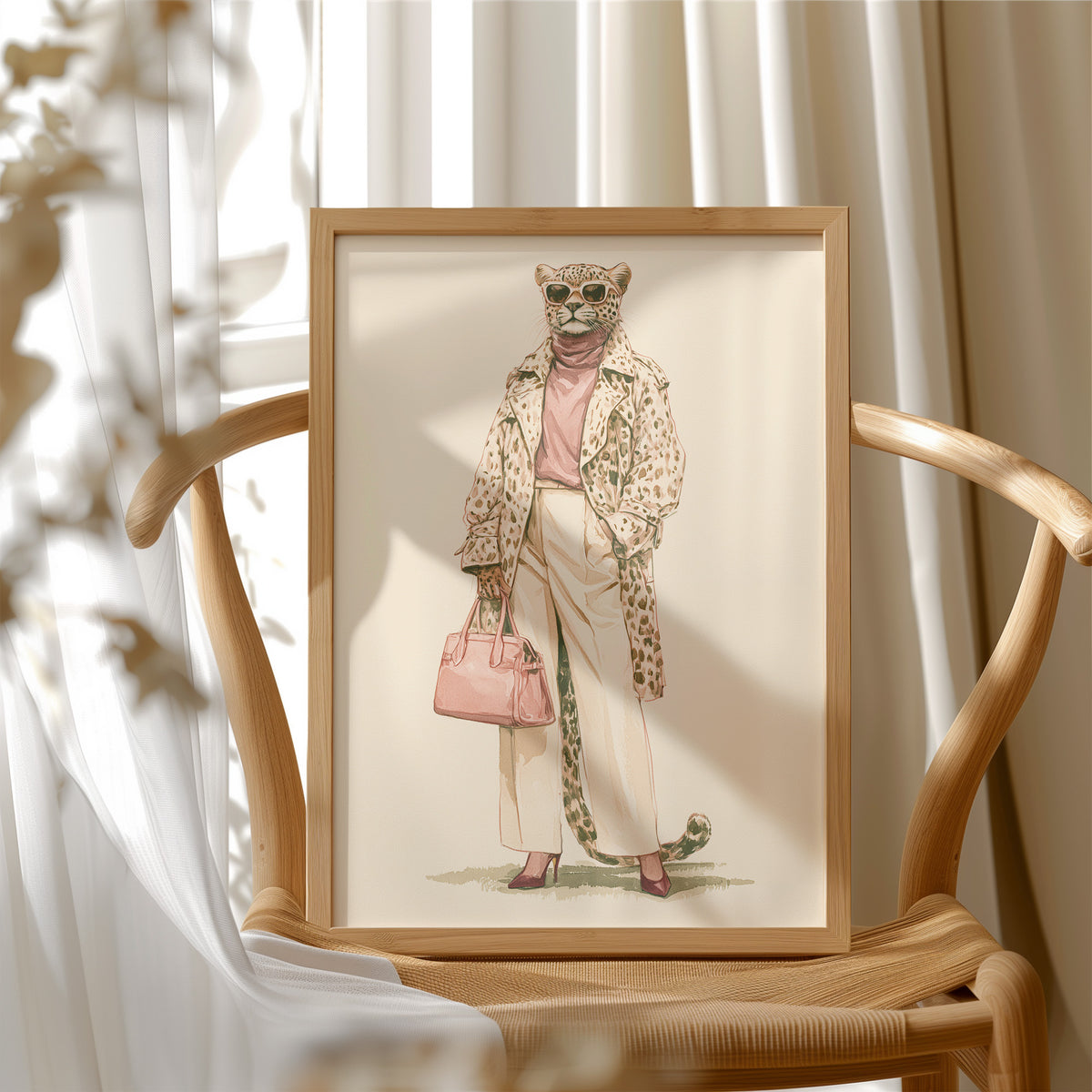 Leopard in Leopard: Watercolor Street Style Edition