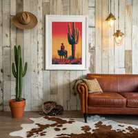 Cowboy's Watch: Desert Sunset Standoff