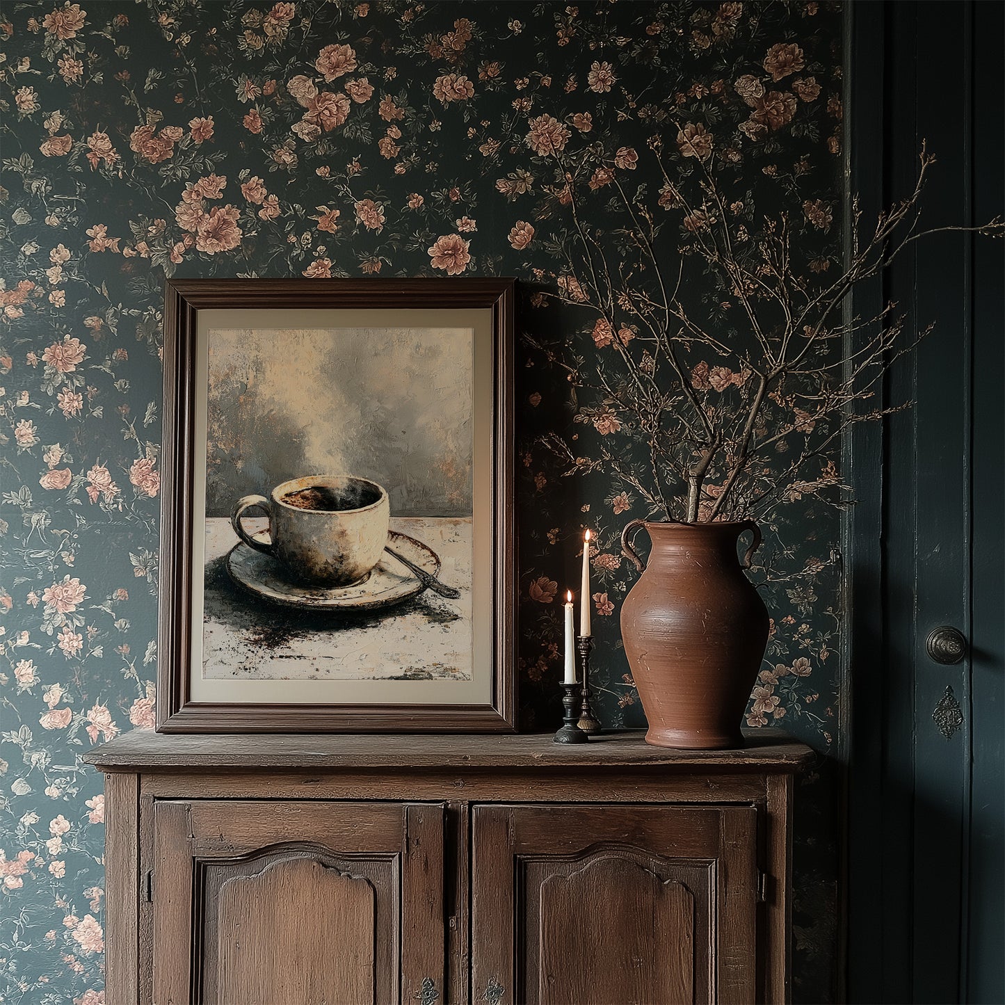 Weathered Brew: A Rustic Coffee Still Life