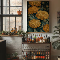 Chrysanthemums and Dandelion Stars: Dark Botanical III