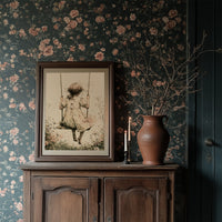 The Wildflower Swing: A Girl's Quiet Sway