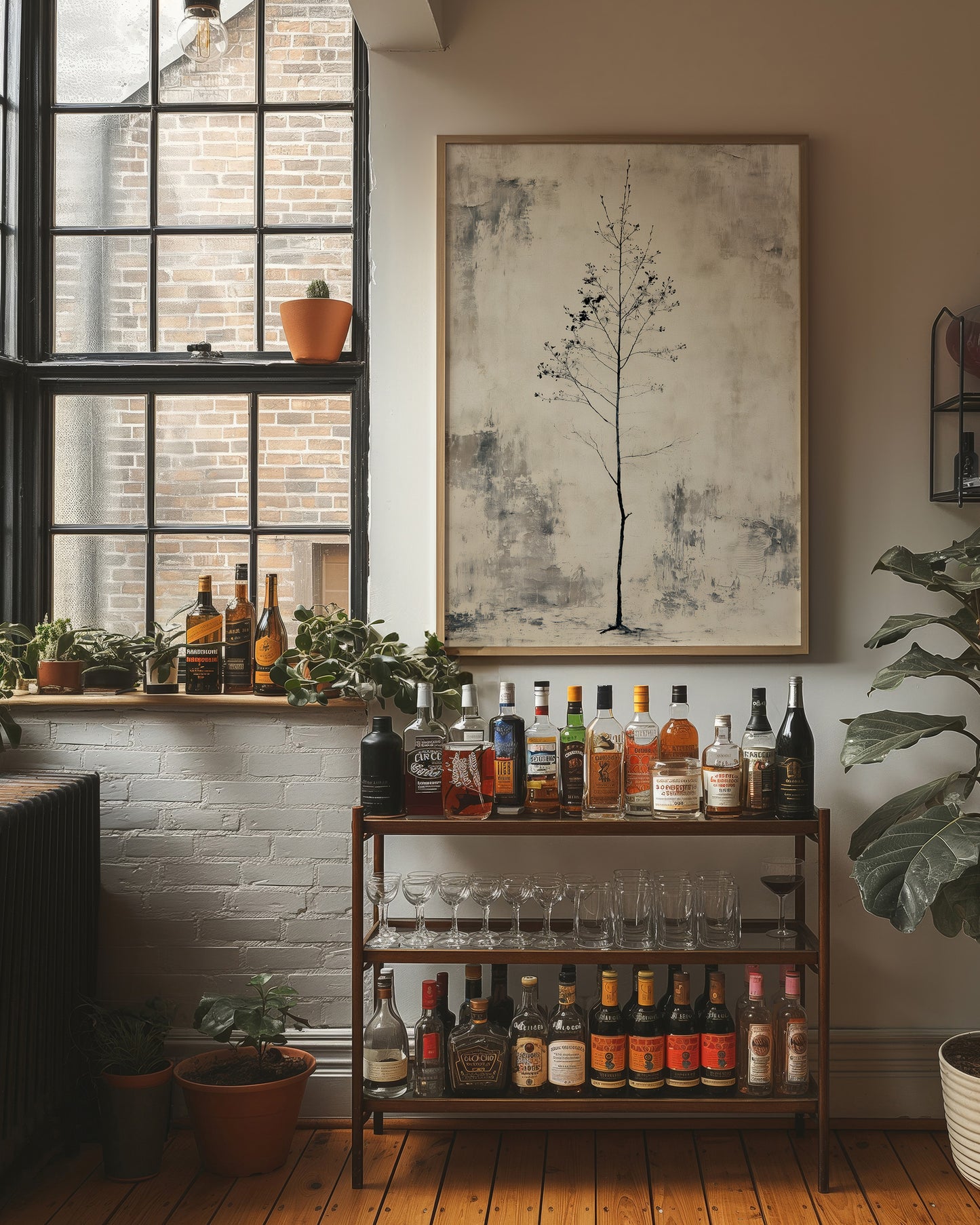 Solitary Sapling: A Minimalist Study in Stillness