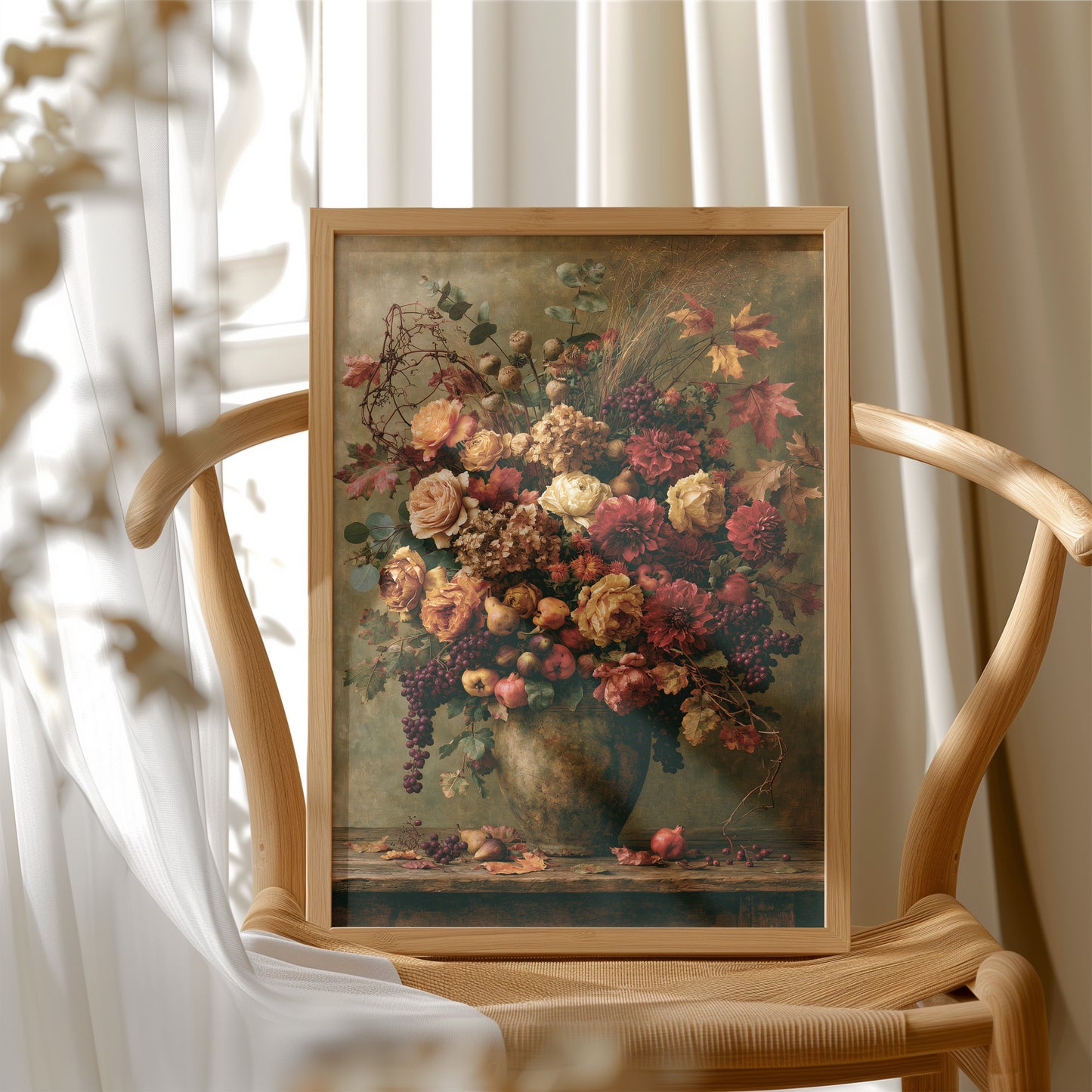 Autumn Harvest: An Opulent Classical Still Life