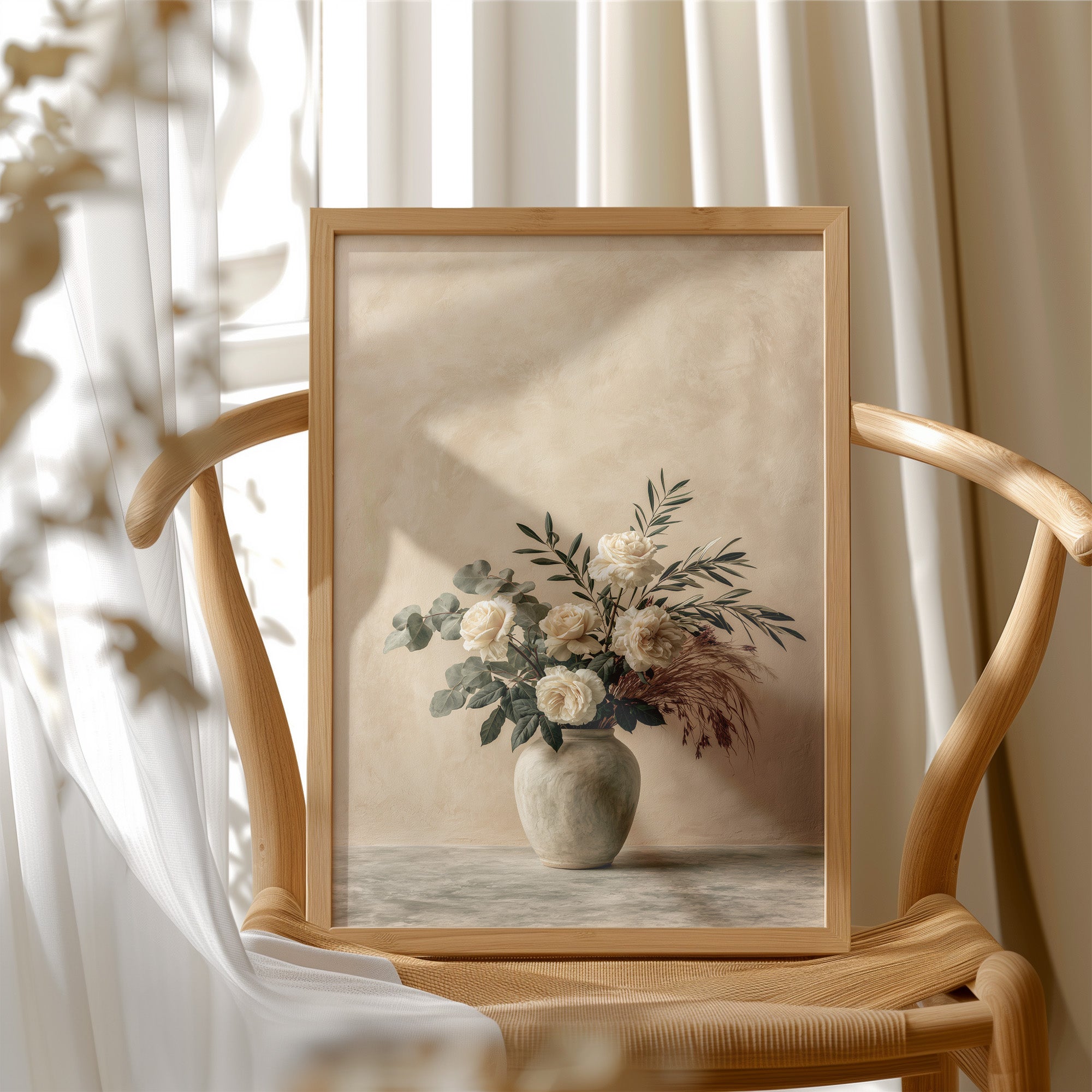 Ivory Roses, Upright & Serene