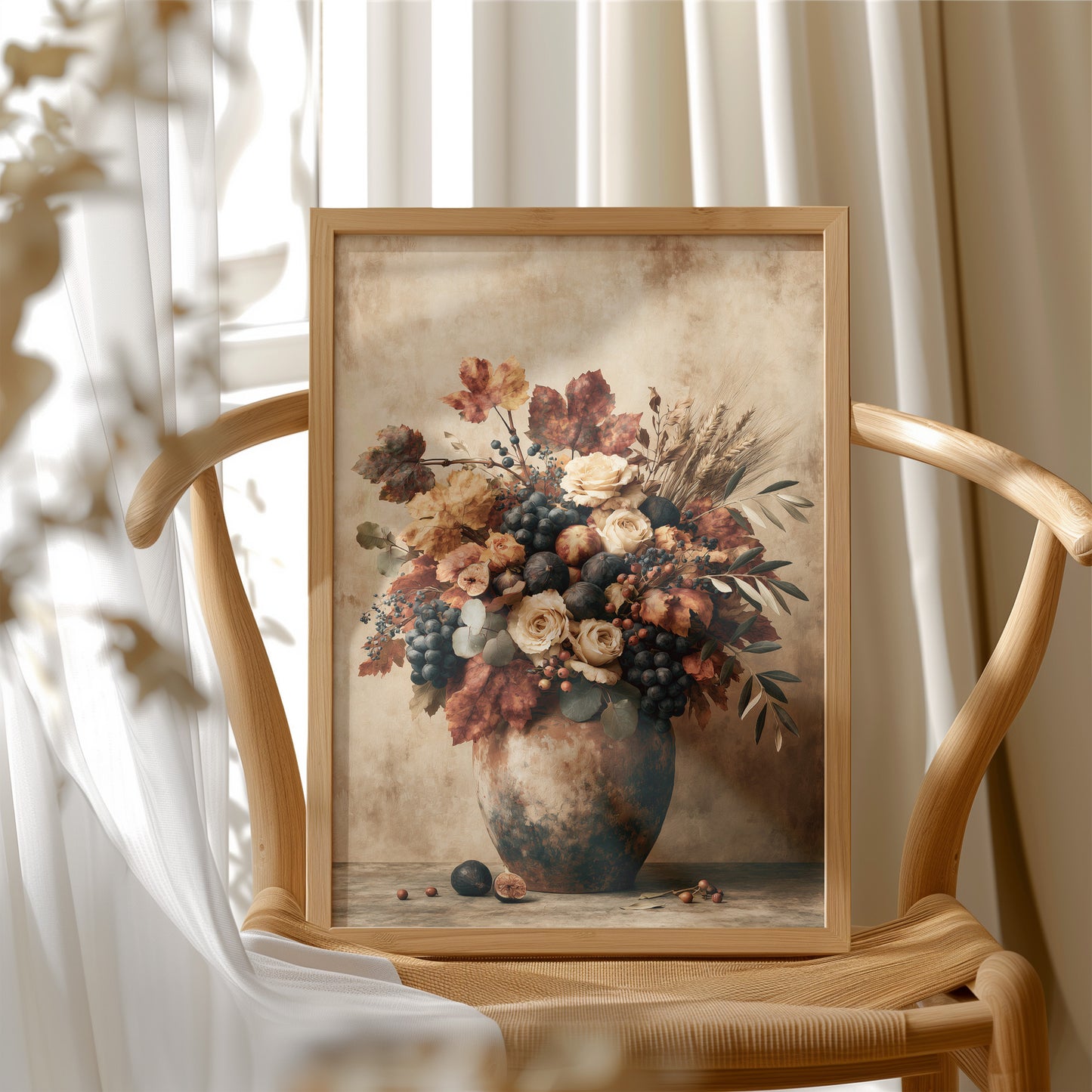Maple Leaf & Fig Harvest Urn