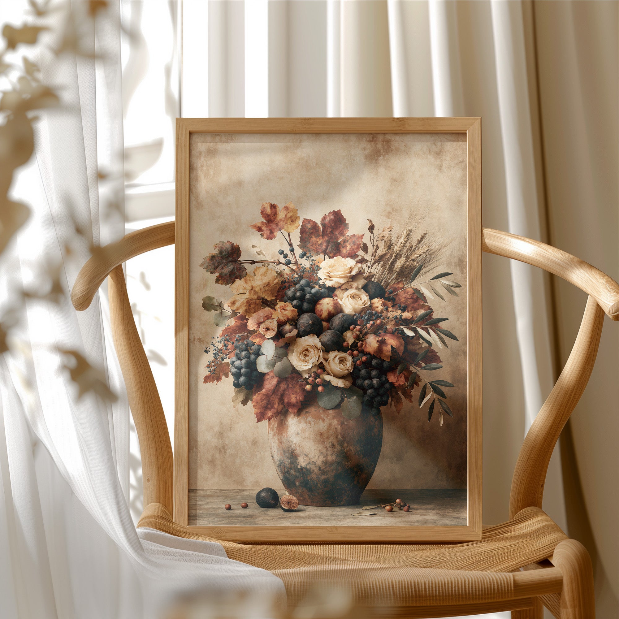 Maple Leaf & Fig Harvest Urn