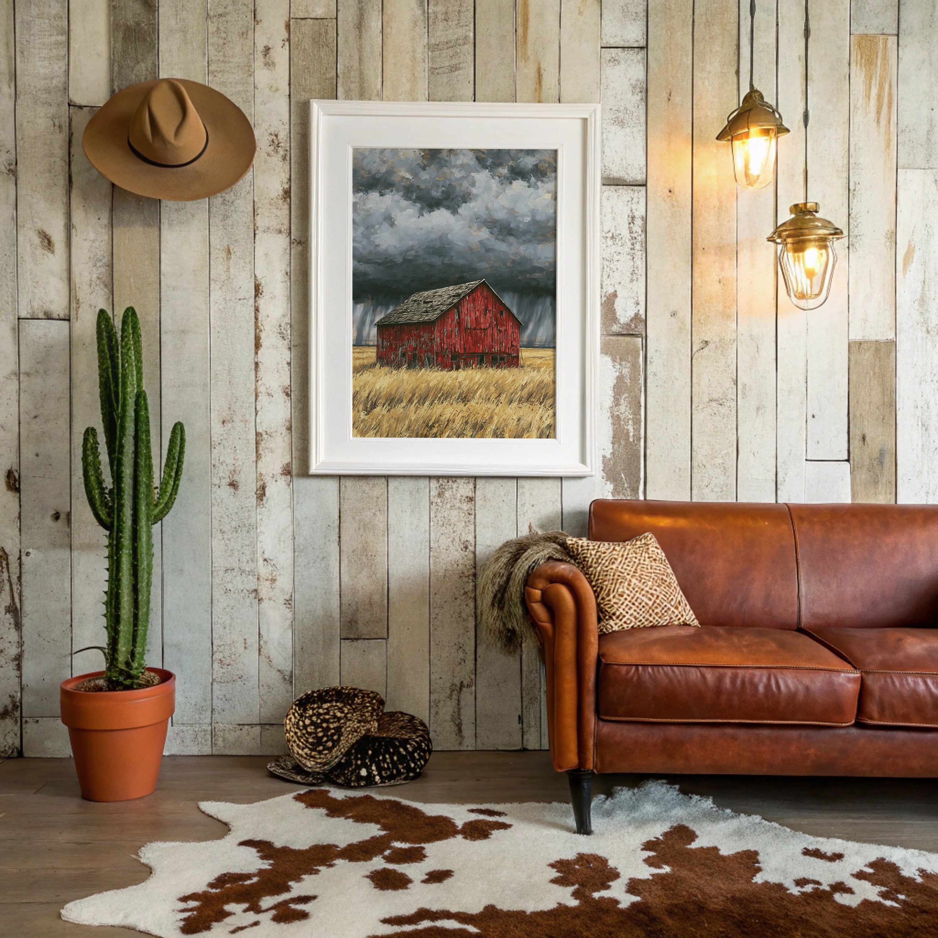 Red Barn Braces for the Storm