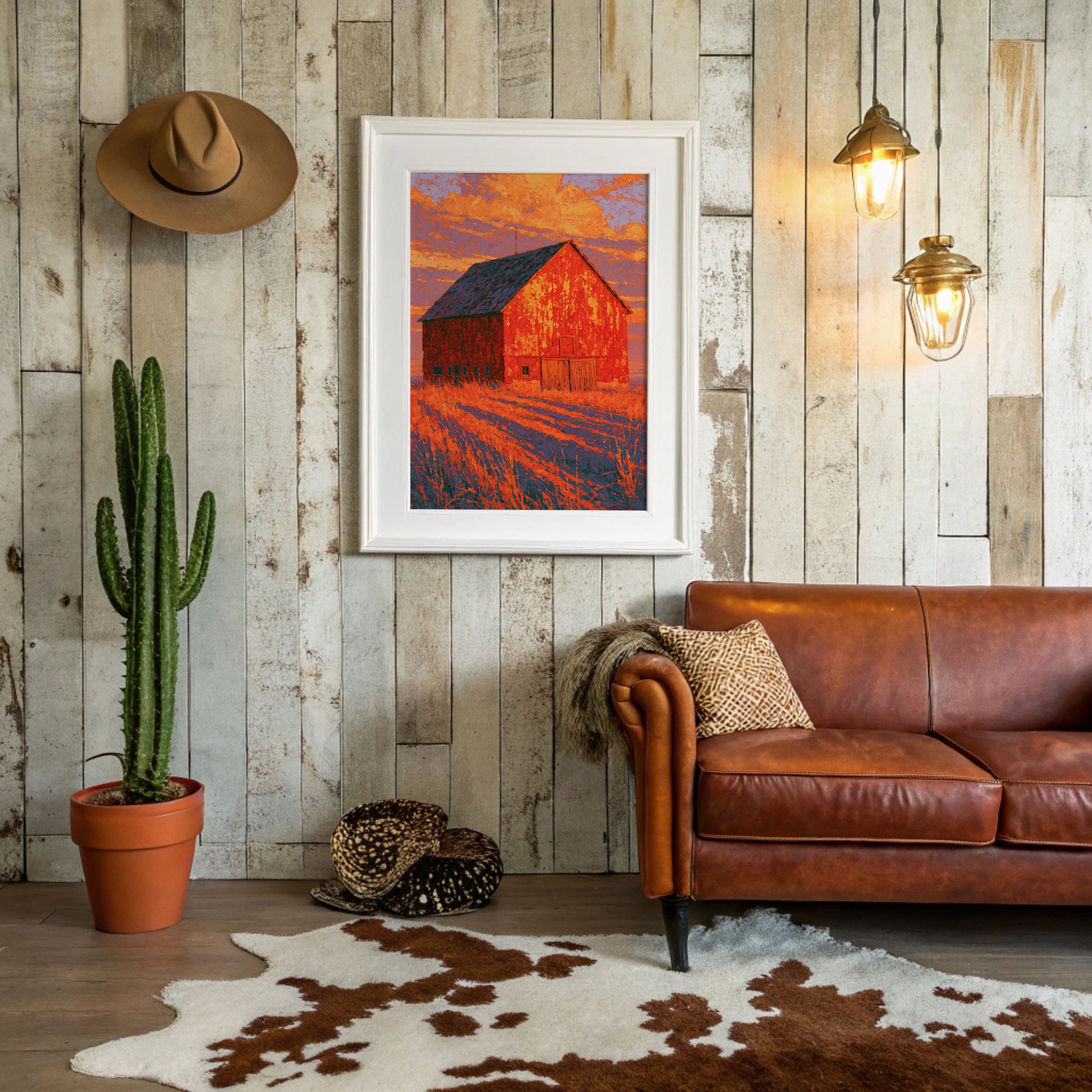 Barn Ablaze in Sunset Fire