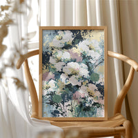 White Peonies in Sage & Slate