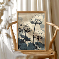 Hydrangea Stems in Silhouette