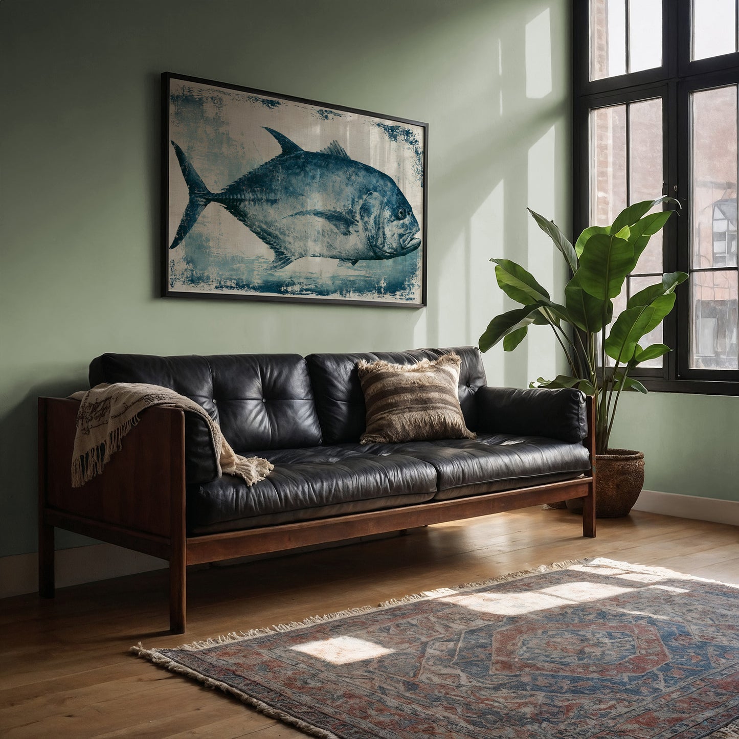 Blue Pompano, Textured Study
