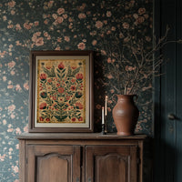 Pomegranate Folk Tapestry