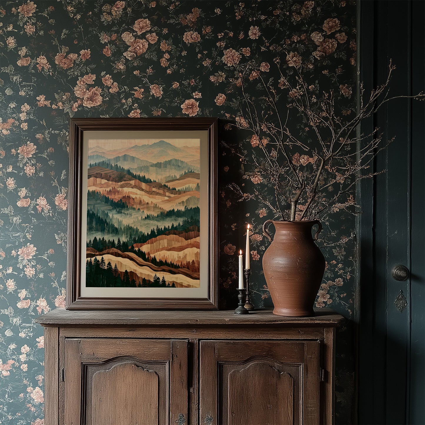 Misted Valley in Marquetry