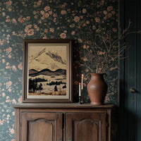 Snow Peak in Marquetry