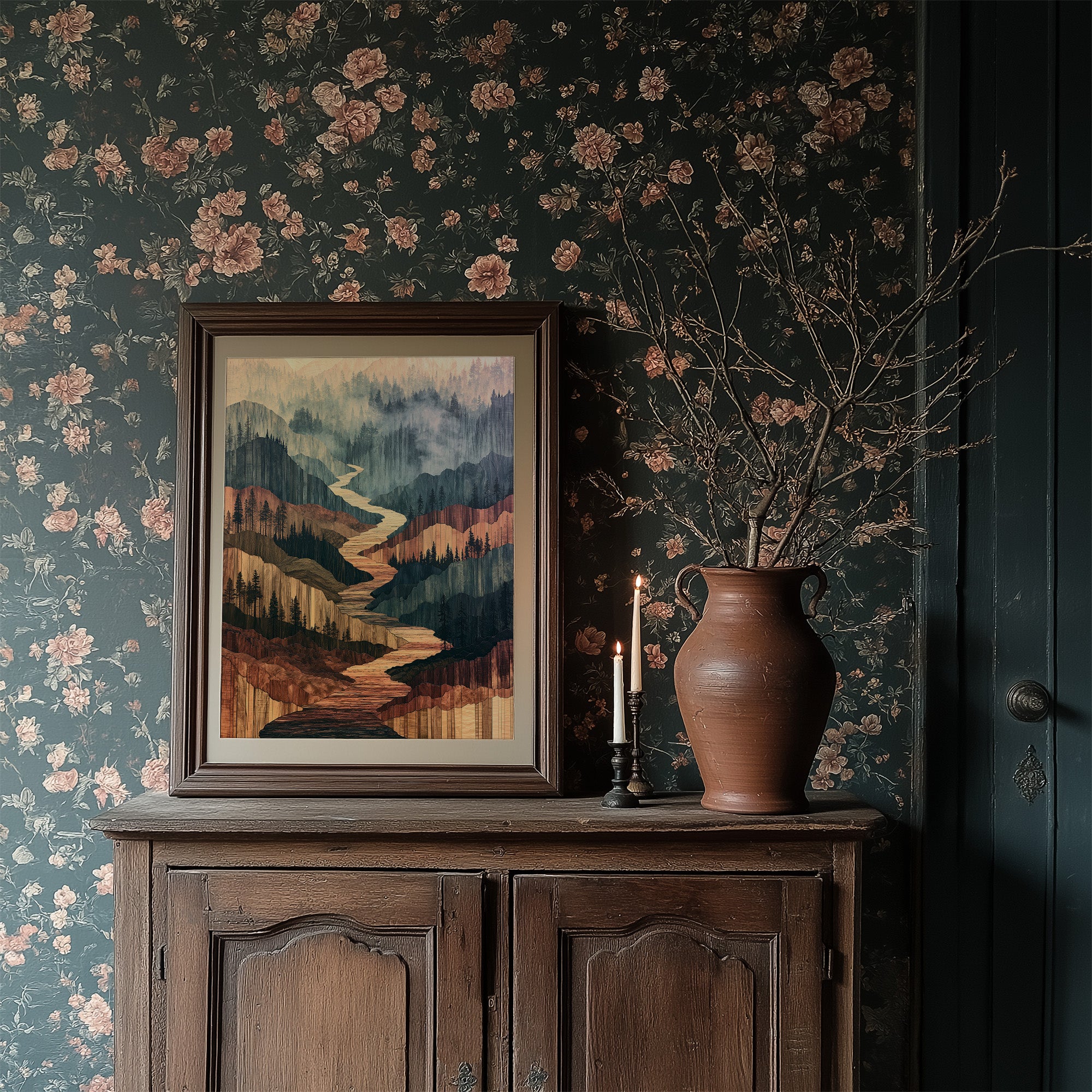 River Canyon in Marquetry