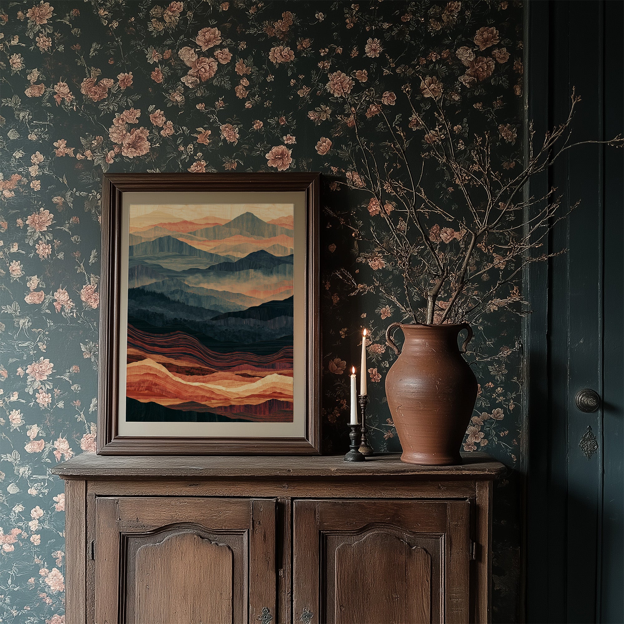 Dusk to Ember in Marquetry