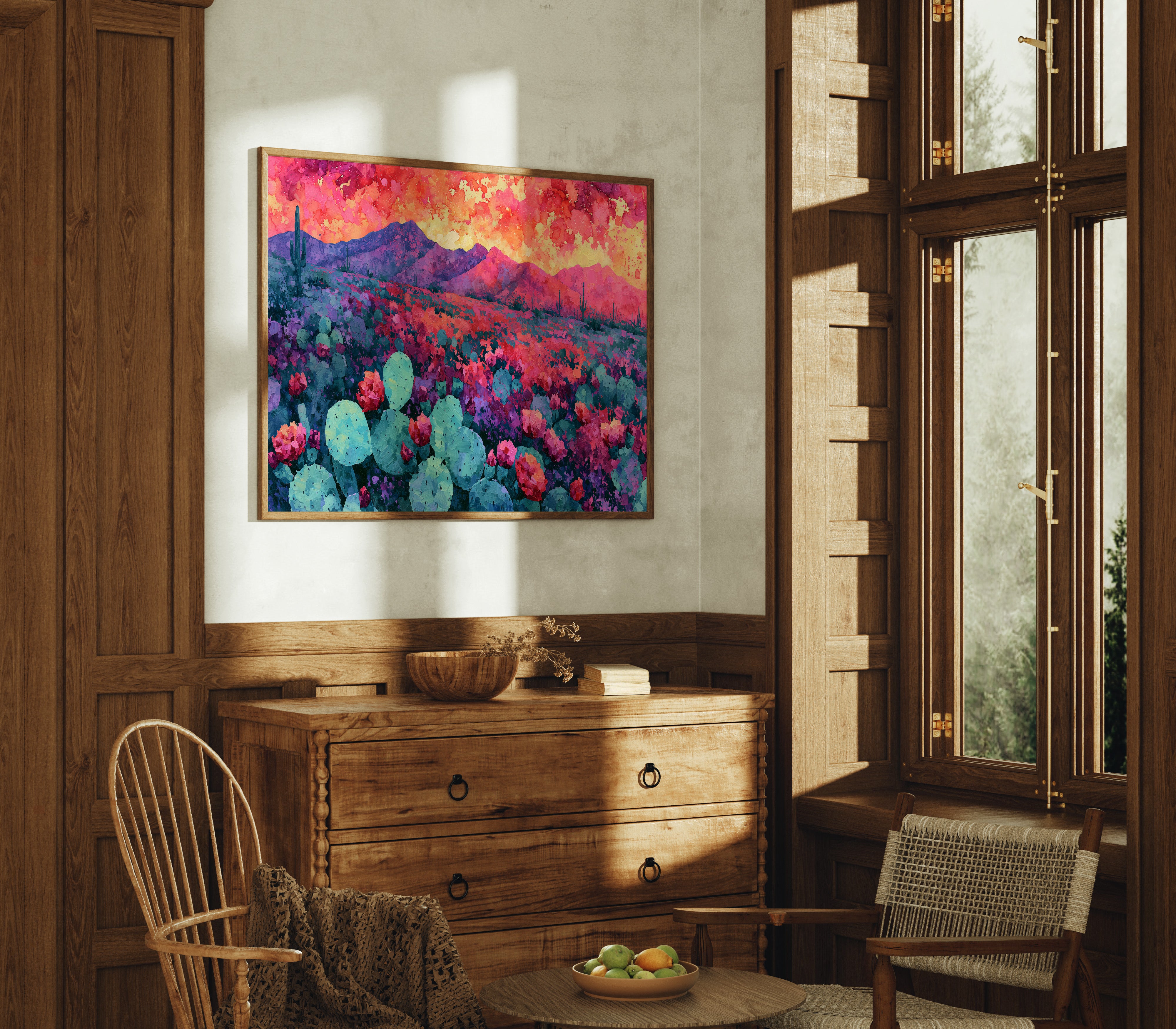 Desert Bloom, Magenta Mountains