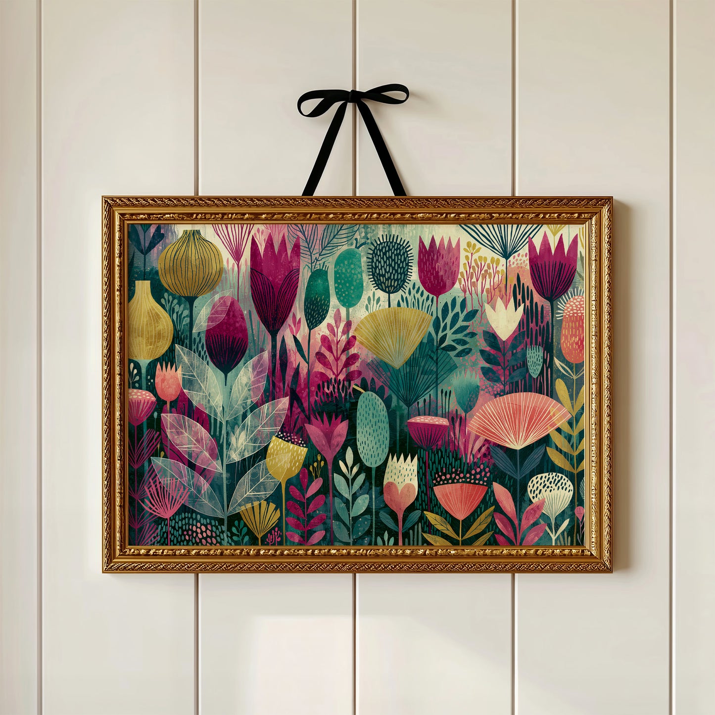 Whimsical Garden, Jewel Tones