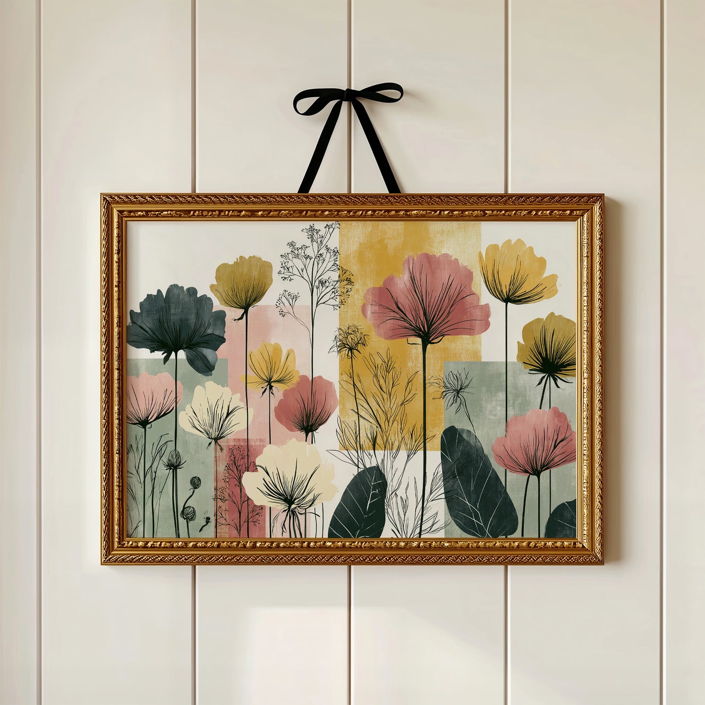 Poppy Silhouettes, Color Block Fields