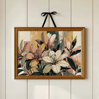 Lily Study, Color Block Botanical