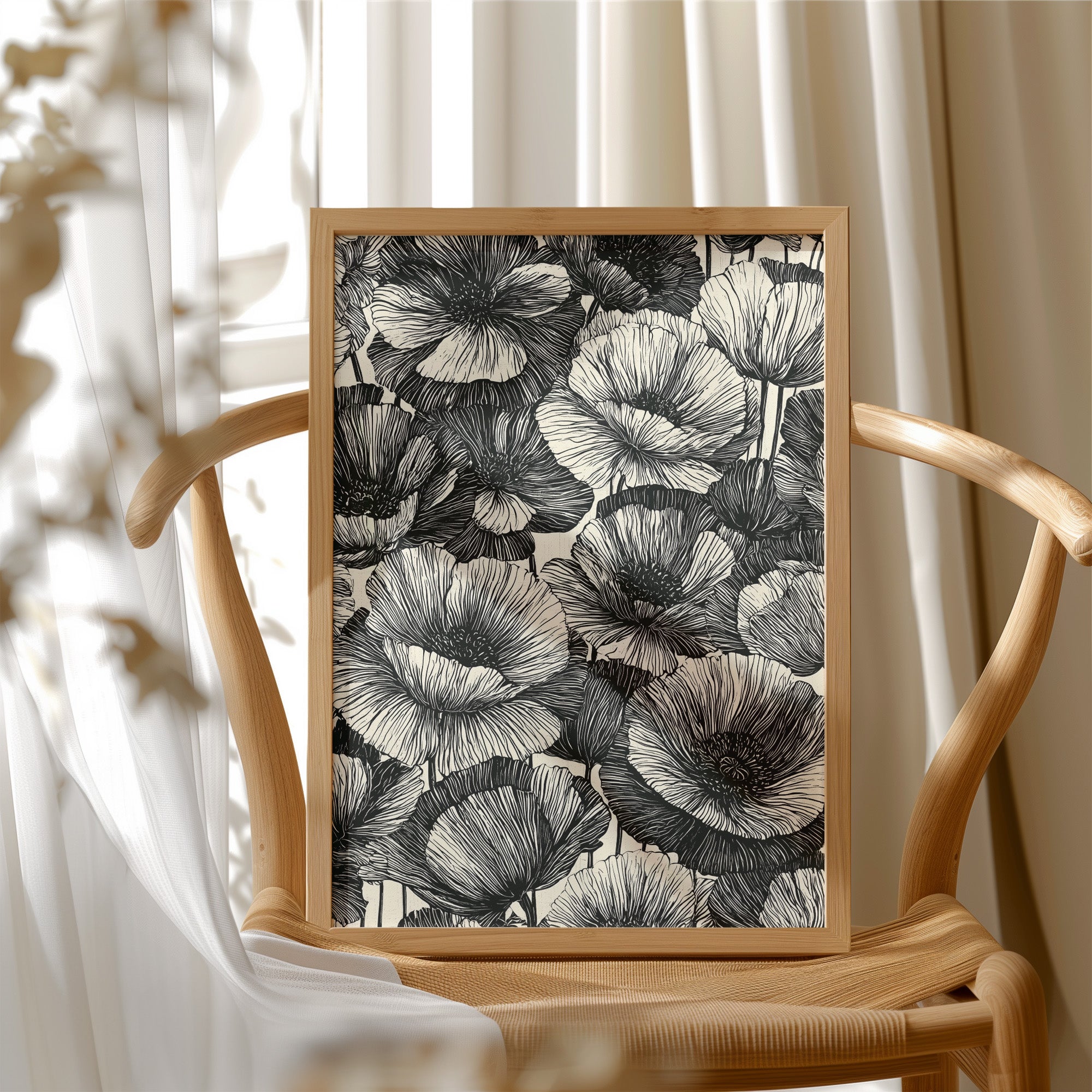 Ink Bloom Poppy Field