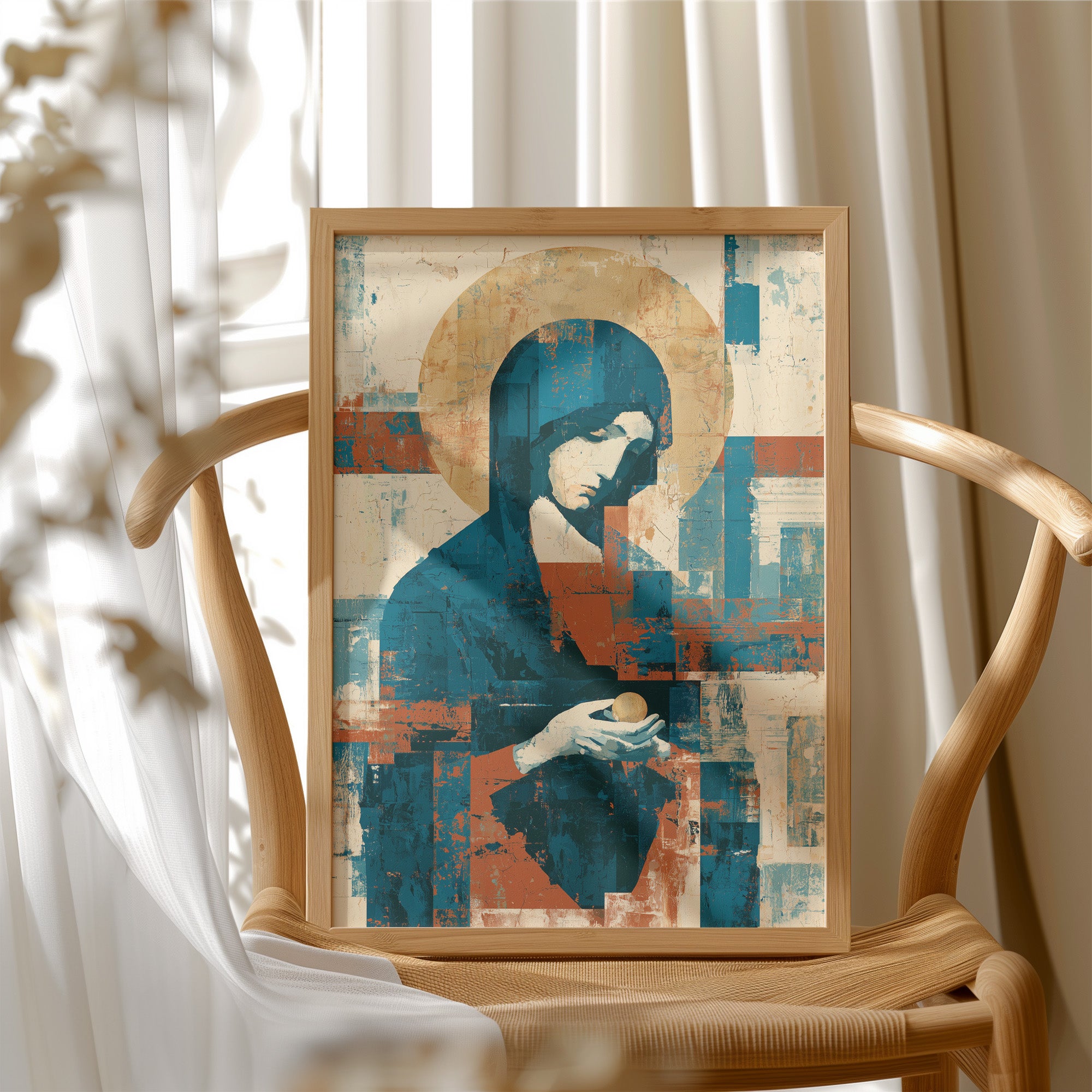 Halo in Blue and Rust