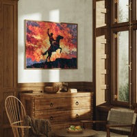Lasso Under a Burning Sky
