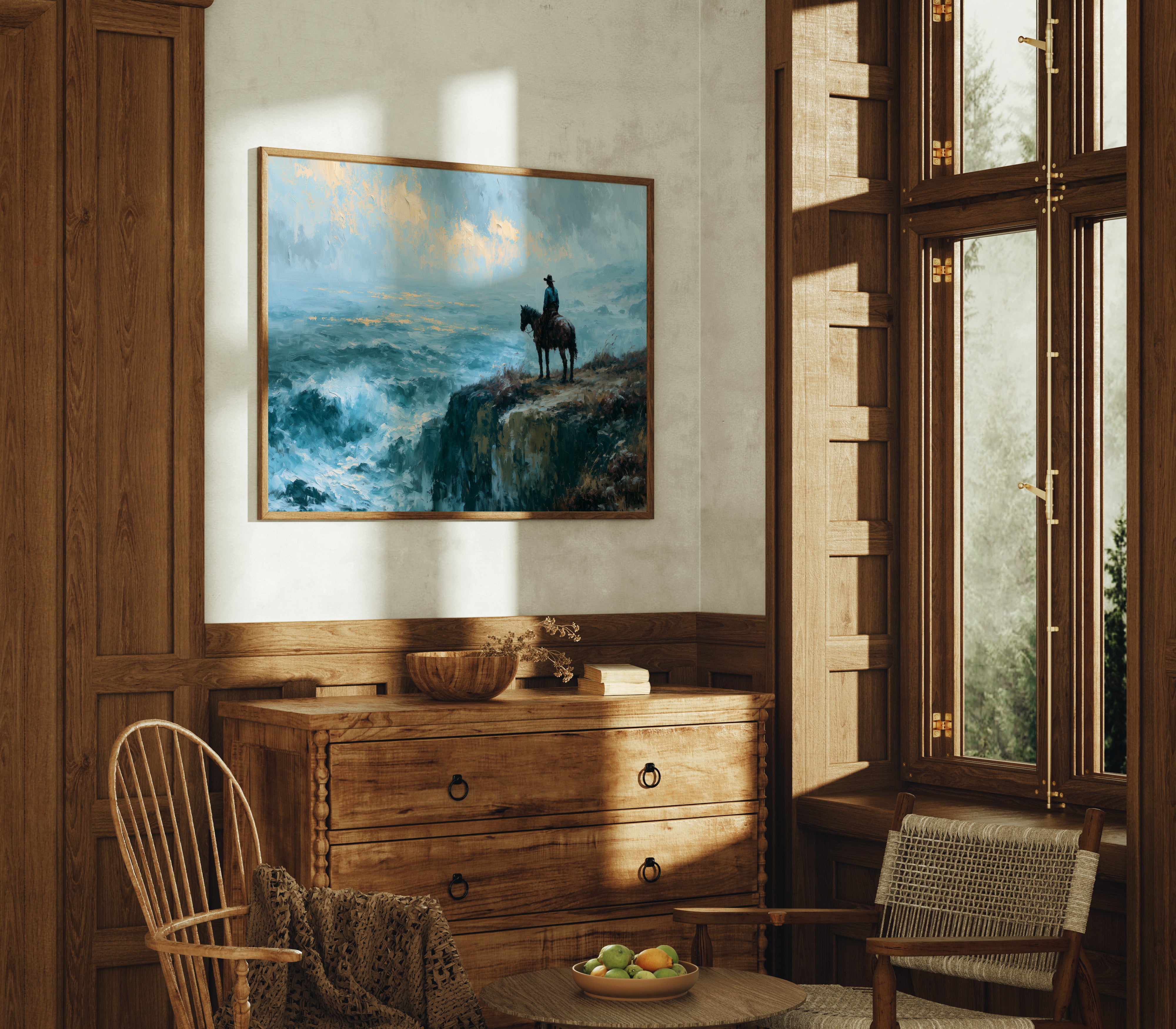 Cliffside Cowgirl at Sea's Edge
