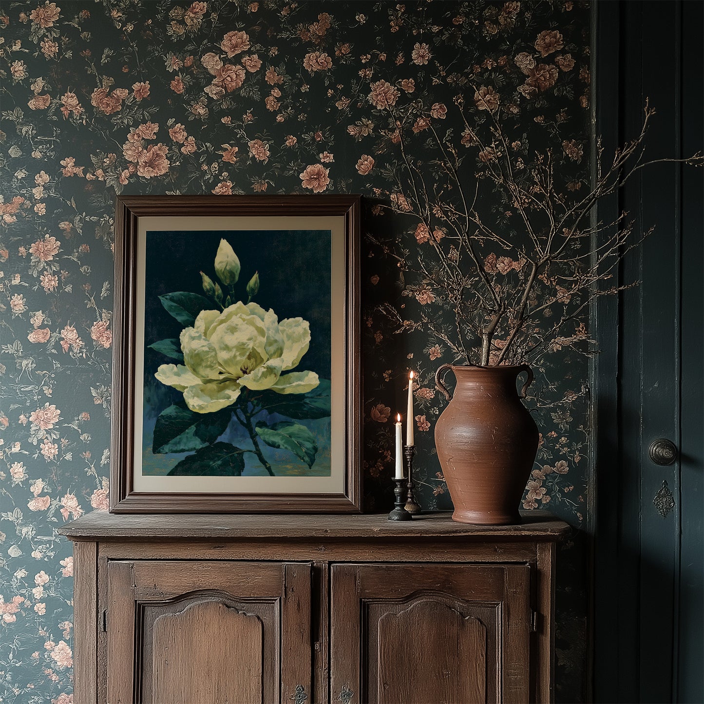 Ivory Bloom in Shadow