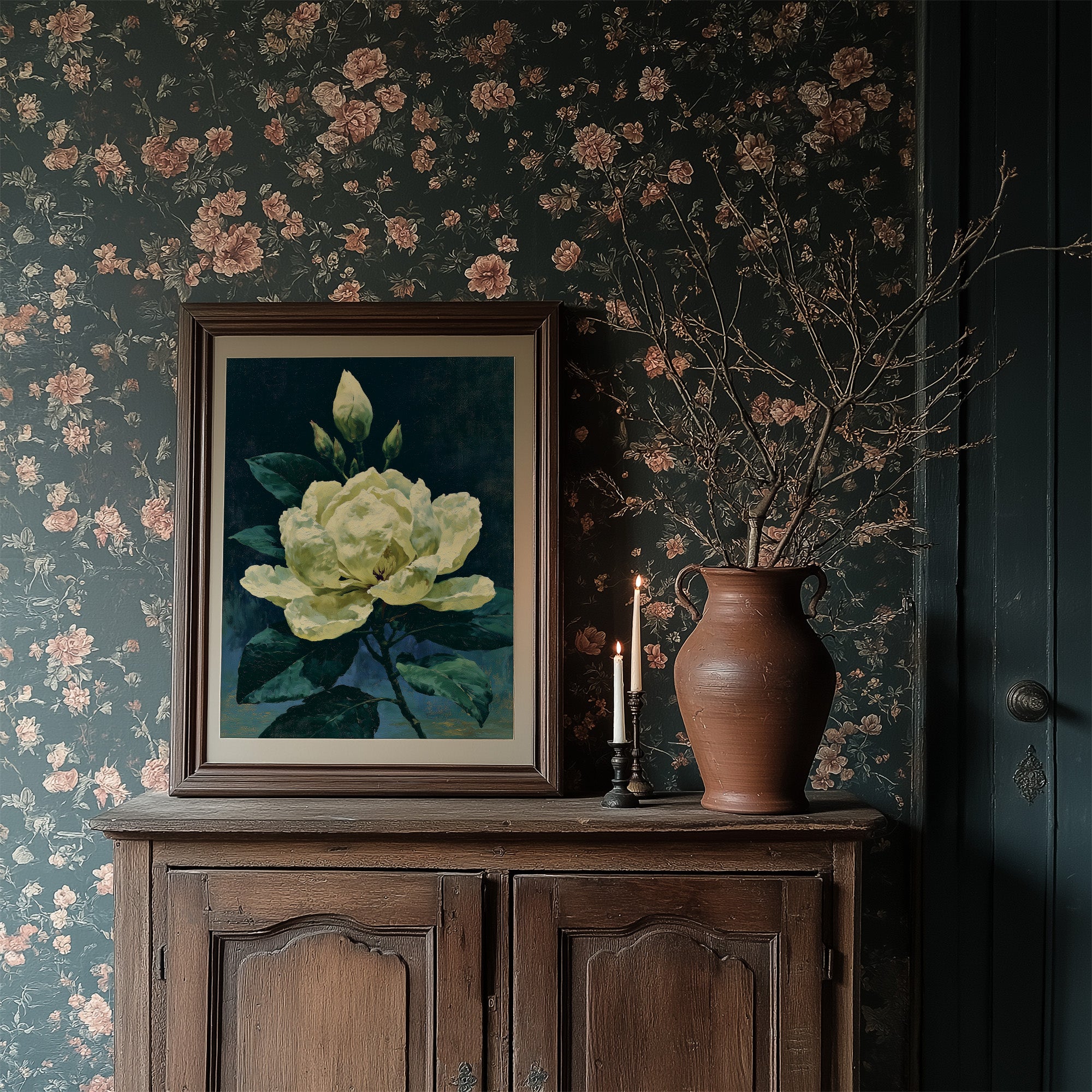 Ivory Bloom in Shadow