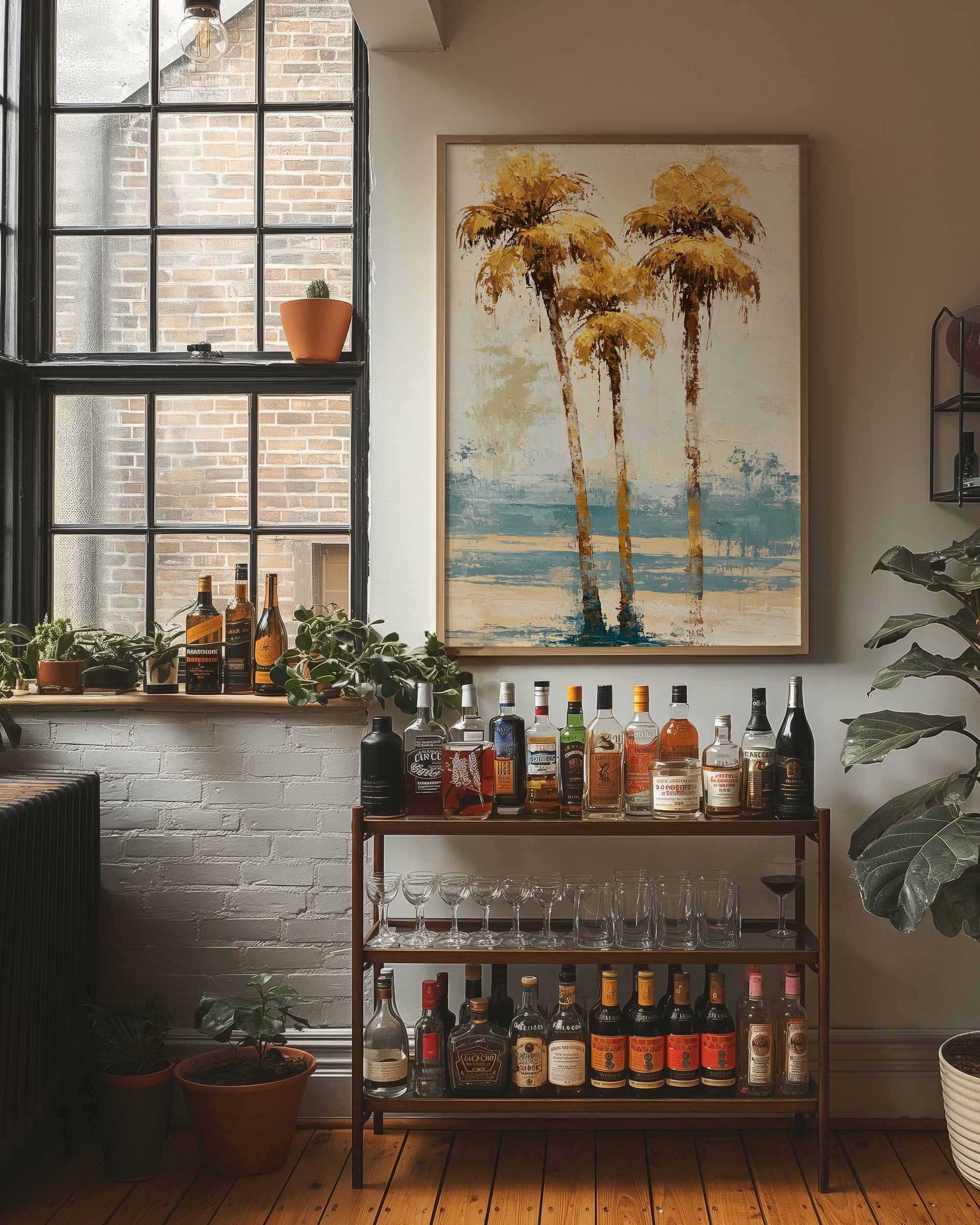 Gilded Palms, Coastal Hour