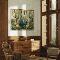 Rustic Cactus Garden Panels