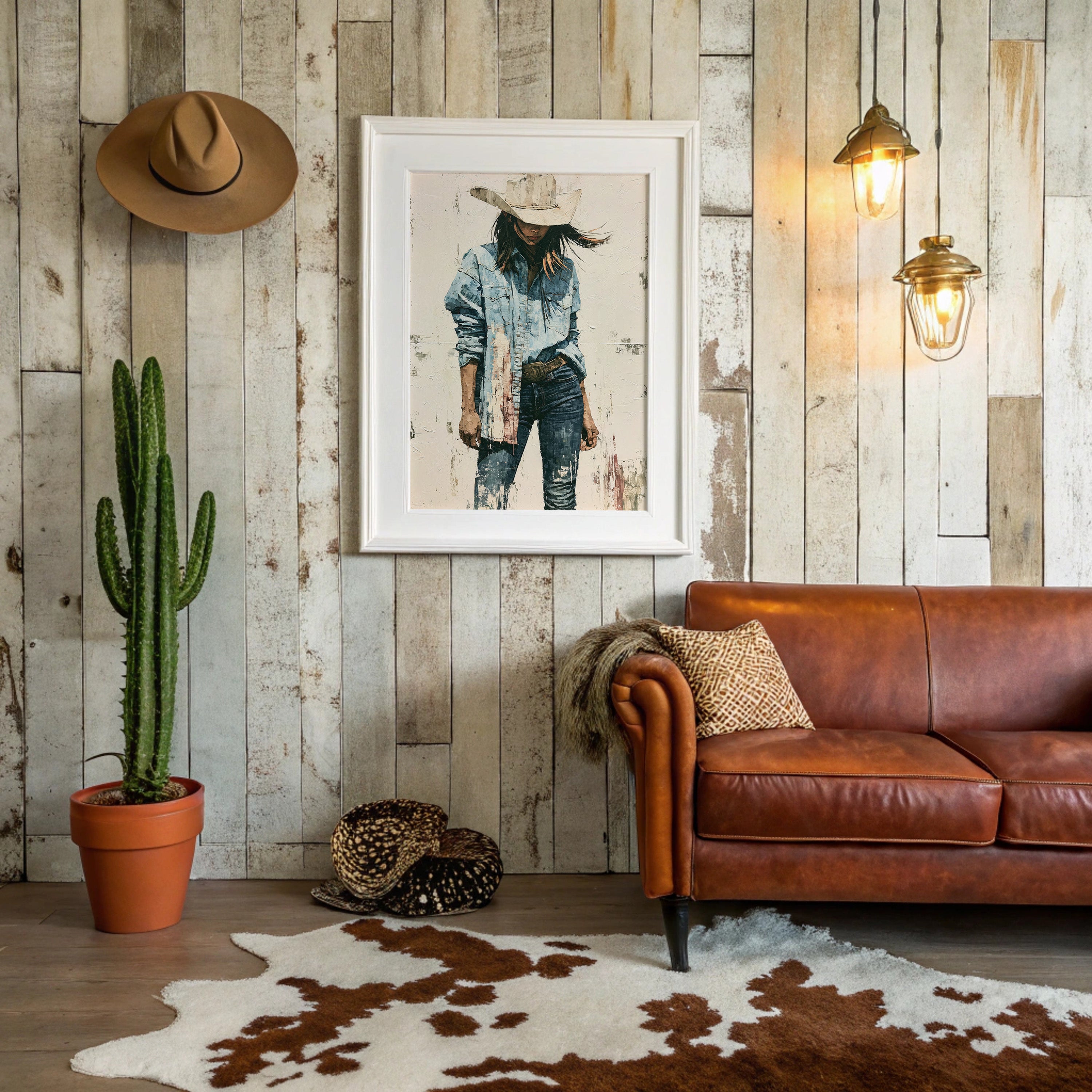 Denim, Dust, and a Wide Brim