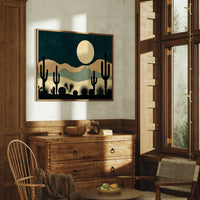 Cactus Garden Beneath the Moon