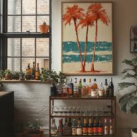 Coral Palms, All in on Red