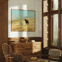 Approaching the Waiting Horse