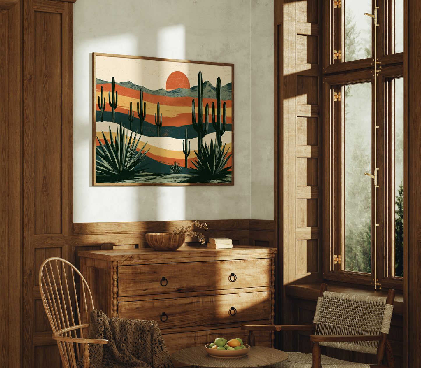 Striped Sunset Cactus Grove